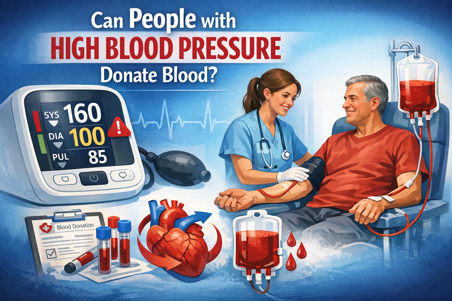 Can People with High Blood Pressure Donate Blood?