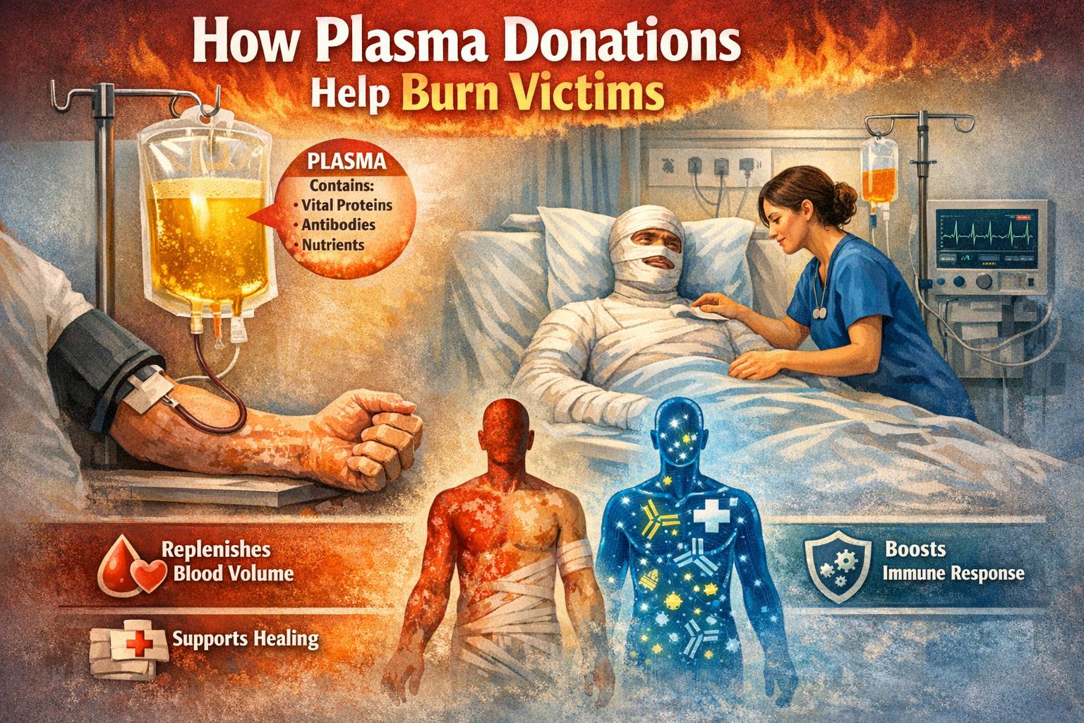 How Plasma Donations Help Burn Victims