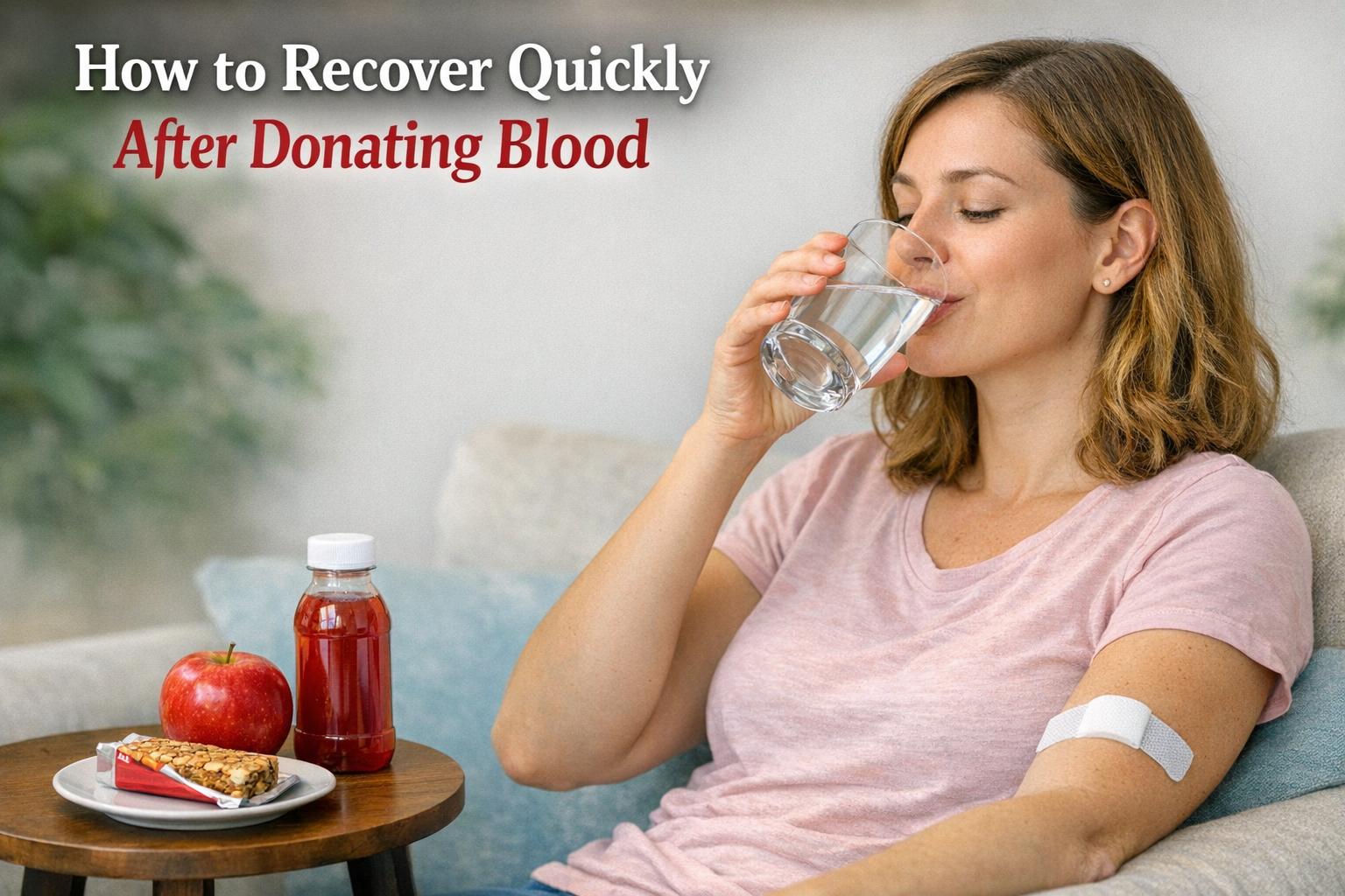 How to Recover Quickly After Donating Blood