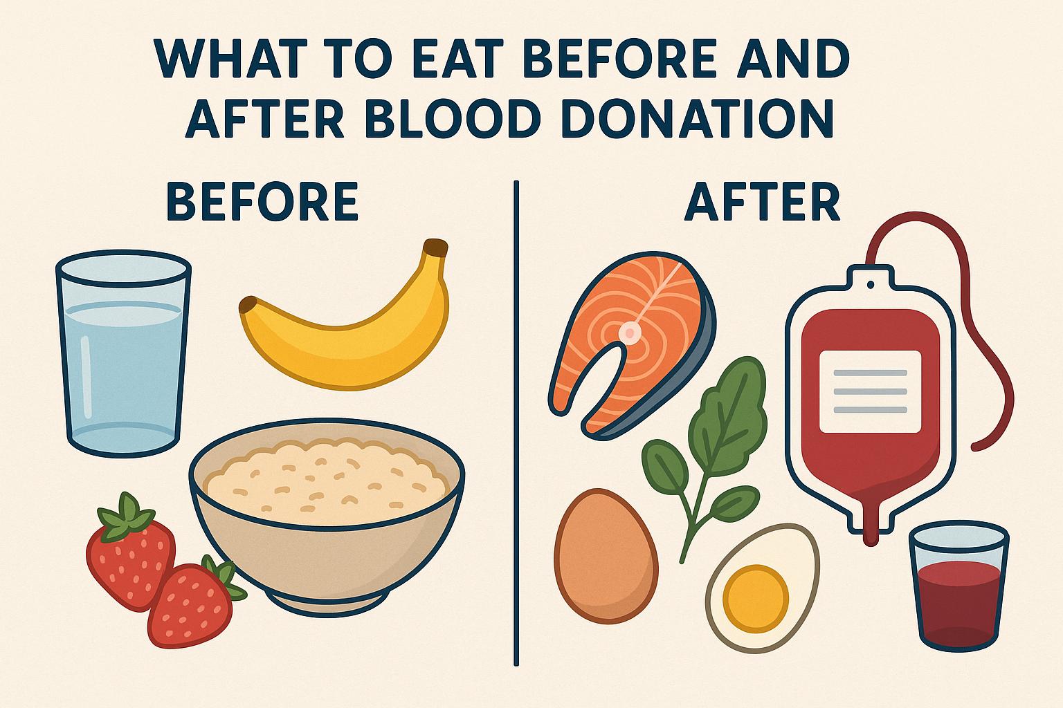 What to Eat Before and After Blood Donation